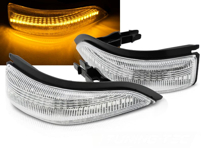 Bočné smerovky do zrkadla Toyota Yaris III 11-19 White LED Dynamic
