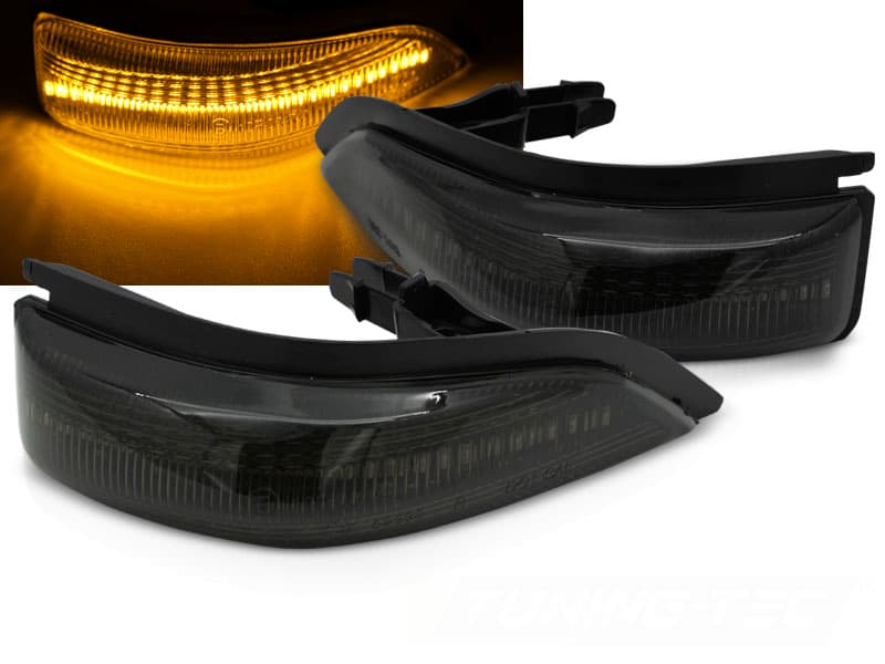 Bočné smerovky do zrkadla Toyota Yaris III 11-19 Smoke LED
