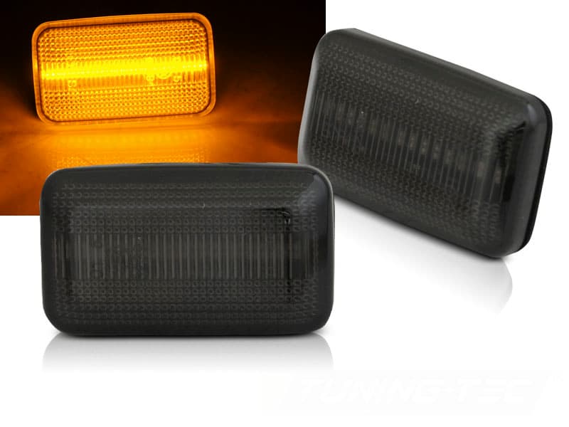 Bočné smerovky VW Golf I / Golf II / Corrado / Jetta Smoke LED SEQ