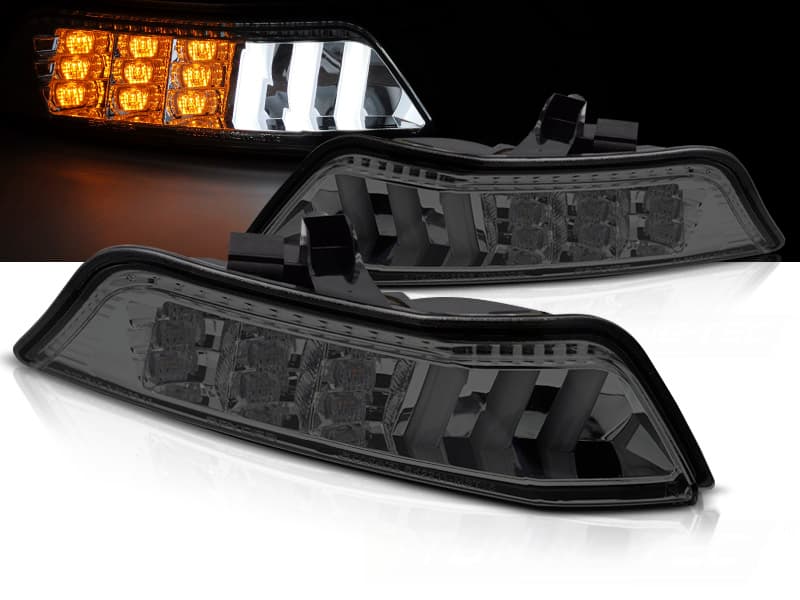 Predné smerovky Ford Mustang 15-17 Smoke LED SEQ