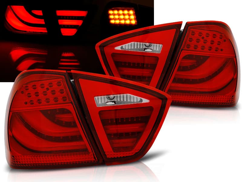 Zadné LED BAR svetlá BMW E90 05-08 Red