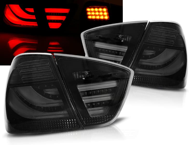 Zadné LED BAR svetlá BMW E90 05-08 Smoke Black
