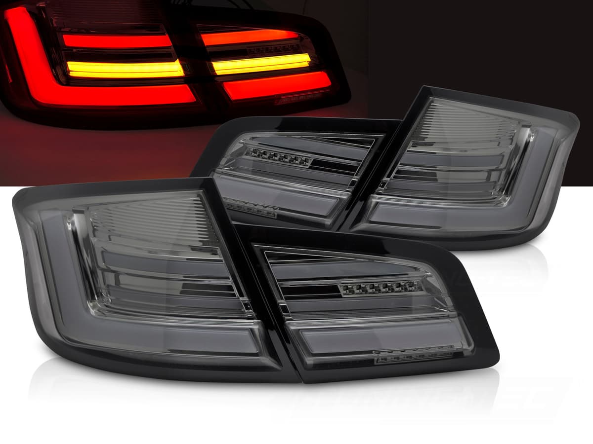 Zadné LED BAR svetlá BMW 5er F10 10-13 Smoke