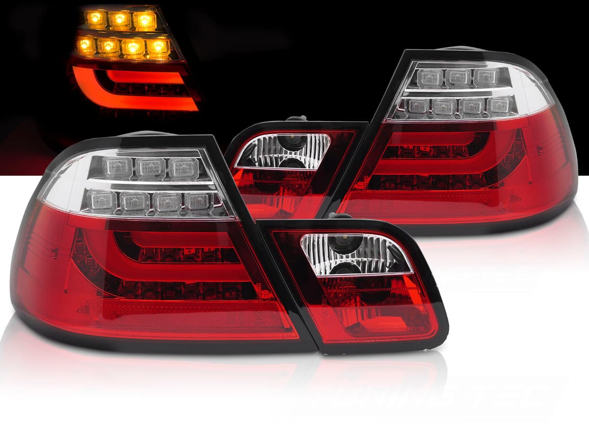 Zadné LED svetlá BMW E46 Coupé 99-03 Red