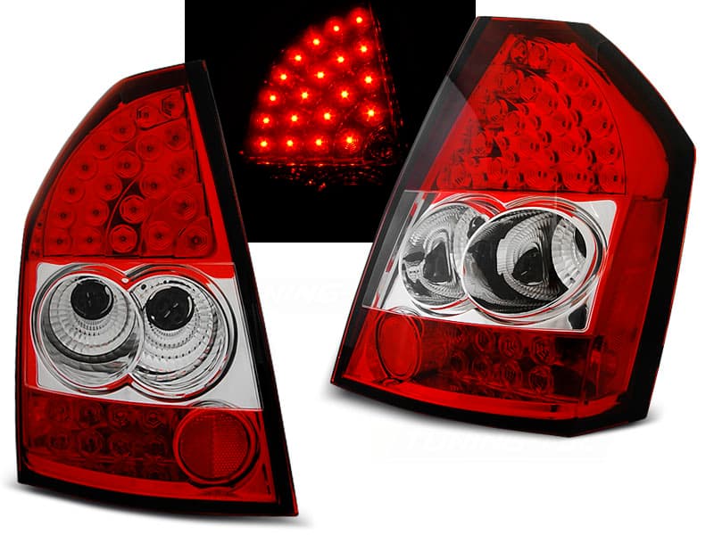 Zadné LED svetlá Chrysler 300C / 300 08-10 Red White