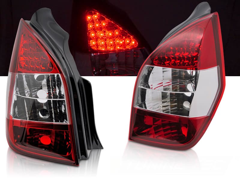 Zadné LED svetlá Citroën C2 03-10 Red White