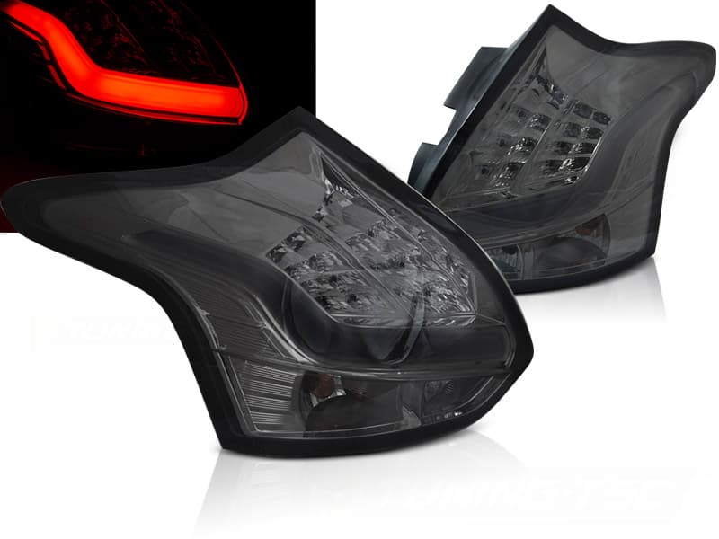 Zadné LED BAR svetlá Ford Focus III 11-14 Hatchback Smoke