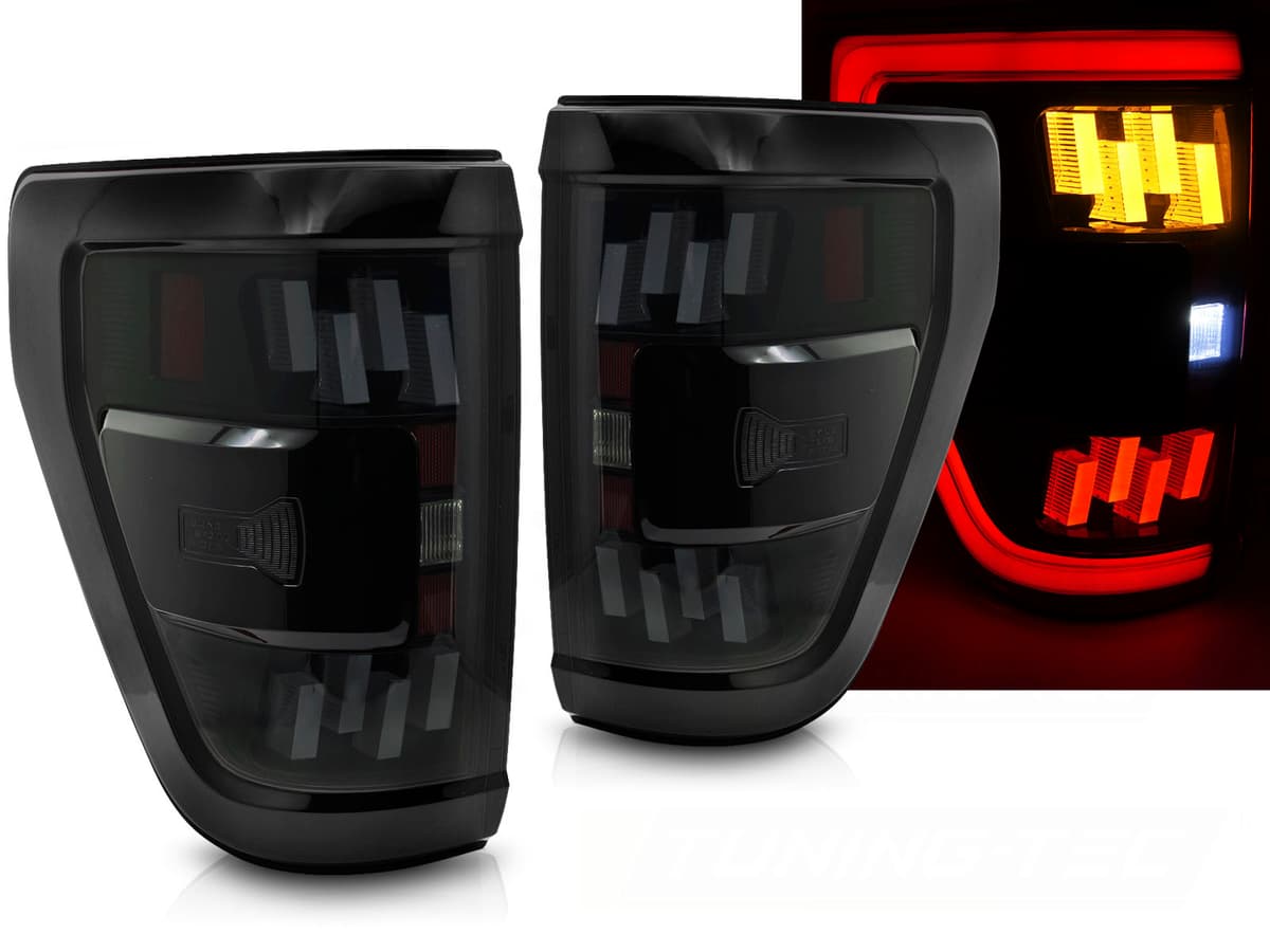 Zadné Full LED svetlá Ford F-150 20-23 Smoke