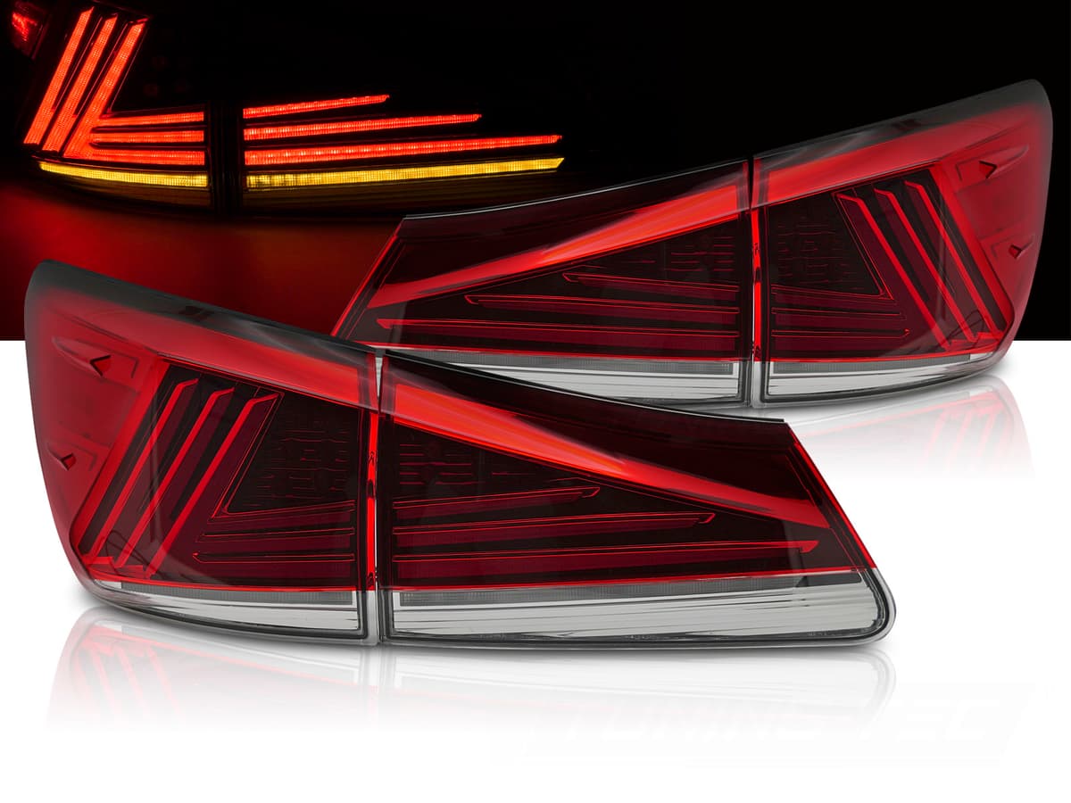 Zadné LED svetlá Lexus IS II 06-13 Red SQL