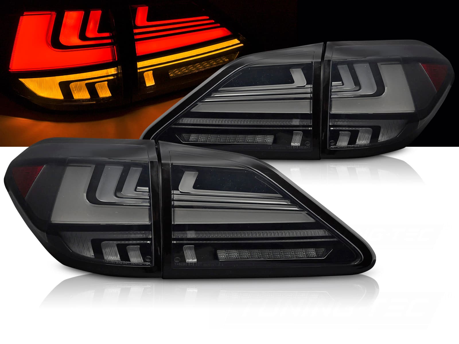 Zadné LED BAR svetlá Lexus RX III 350 09-12 Smoke