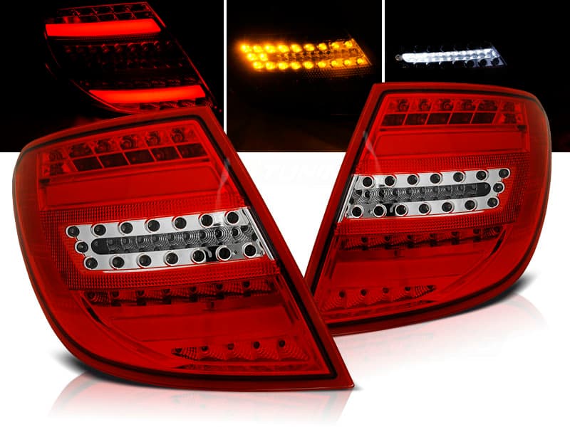 Zadné LED BAR svetlá Mercedes C trieda W204 Kombi 07-10 Red White