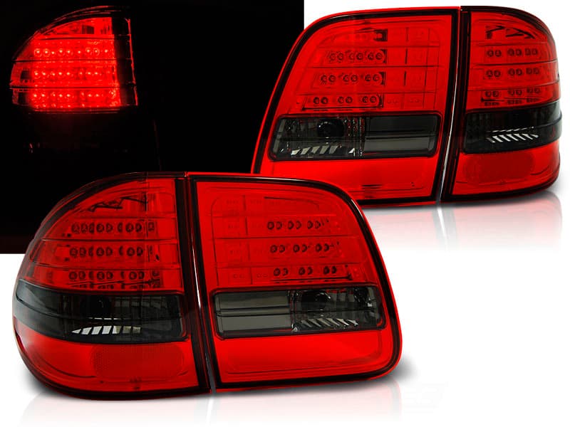 Zadné LED svetlá Mercedes E trieda W210 Kombi 95-02 Red Smoke