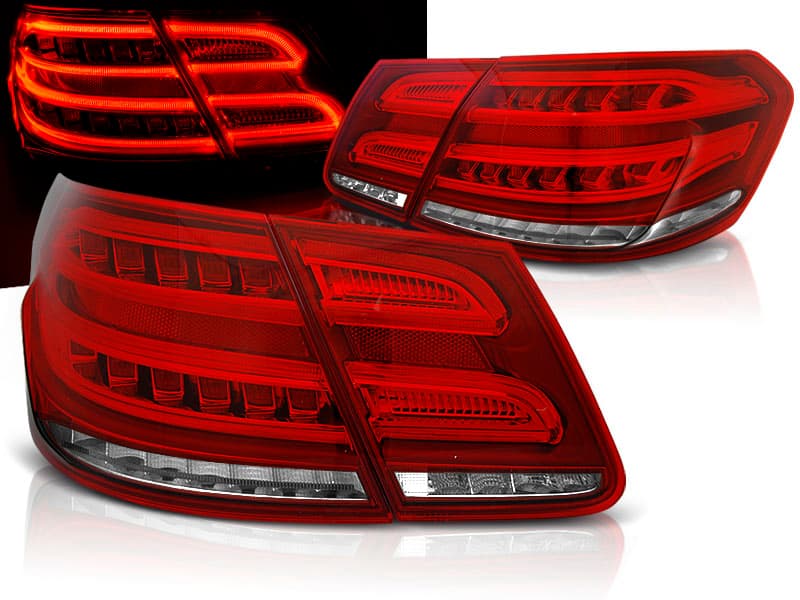 Zadné LED svetlá Mercedes E trieda W212 09-13 Red White (LED smerovka)