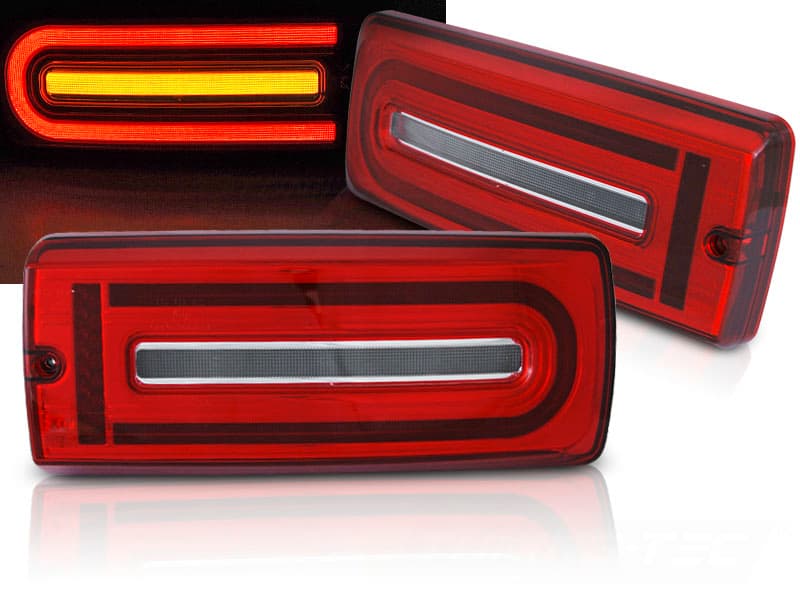 Zadné LED BAR svetlá Mercedes G trieda W463 90-18 Red White