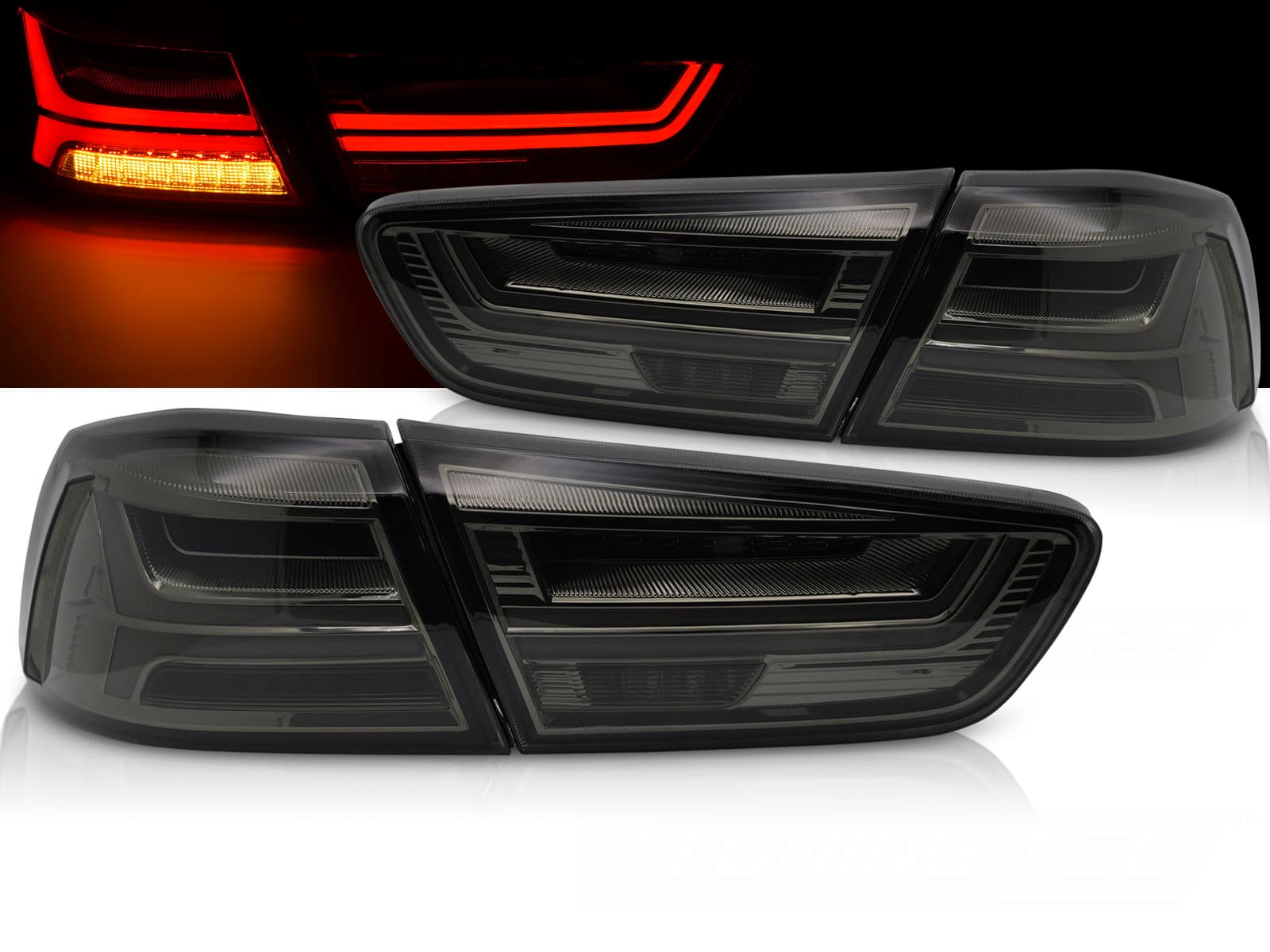 Zadné LED svetlá Mitsubishi Lancer VIII / Evolution X 08-16 Smoke