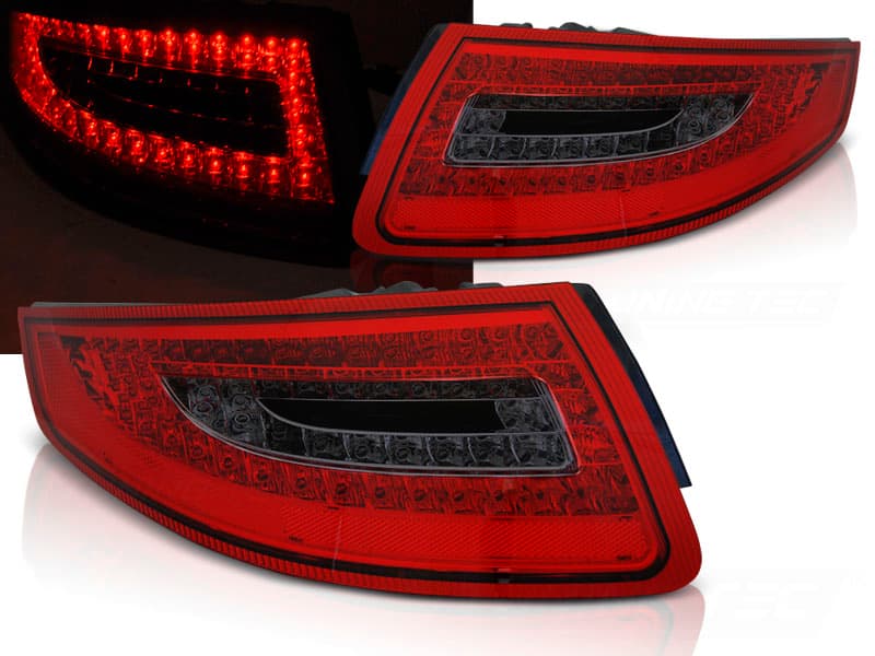 Zadné LED svetlá Porsche 911 997 04-09 Red Smoke