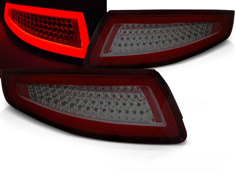 Zadné LED BAR svetlá Porsche 911 997 04-09 Red Smoke