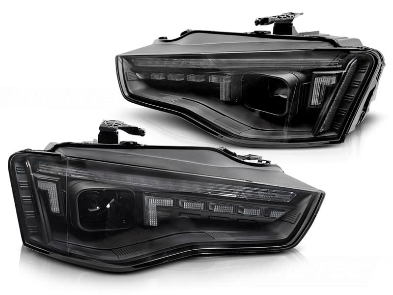 Predné svetlá Audi A5 8T 11-16 LED DRL Black