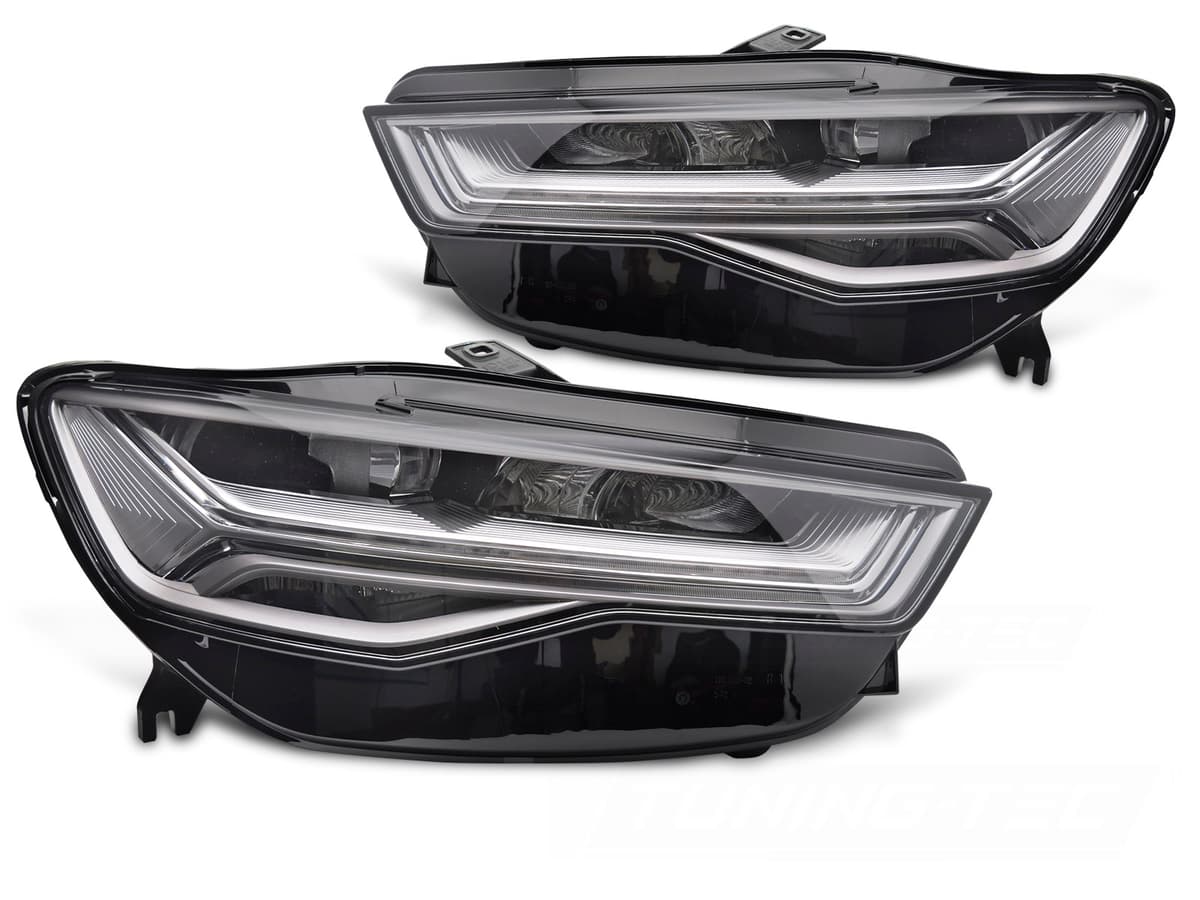 Predné Full LED svetlá Audi A6 C7 14-18 DRL (náhrada xenónu)