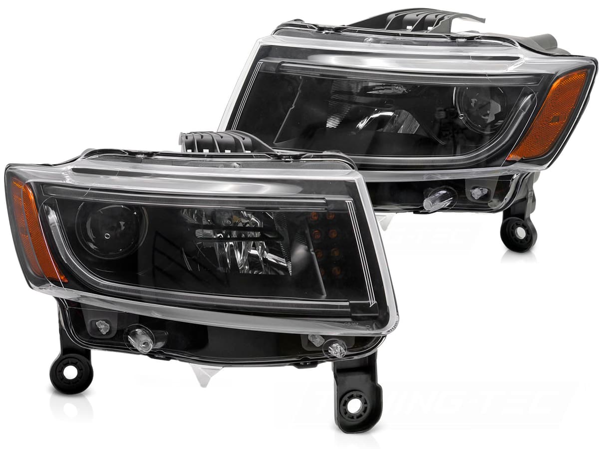 Predné svetlá Jeep Grand Cherokee WK2 14-16 Tube Light Black