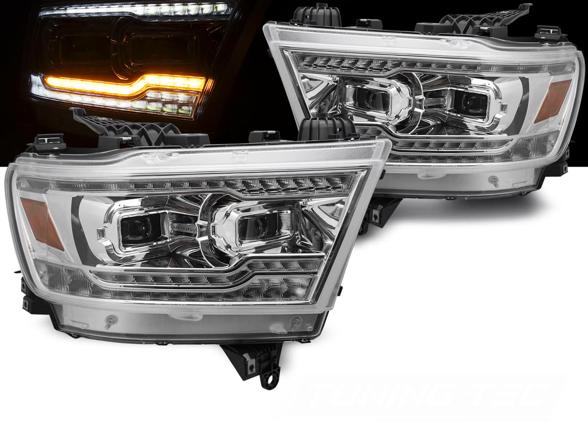 Predné Full LED svetlá Dodge Ram 1500 19-22 Chrome