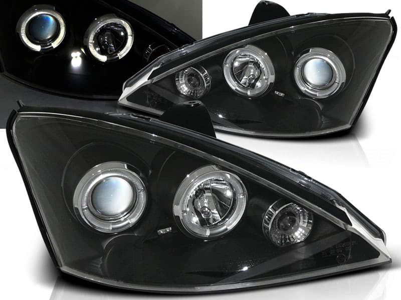 Predné svetlá Ford Focus I 01-04 Angel Eyes Black