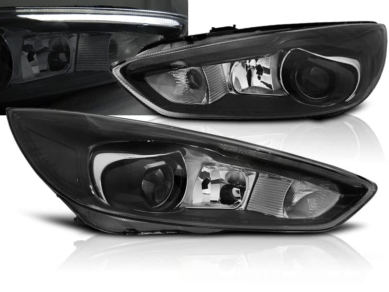 Predné svetlá Ford Focus III 14-18 LED DRL Black