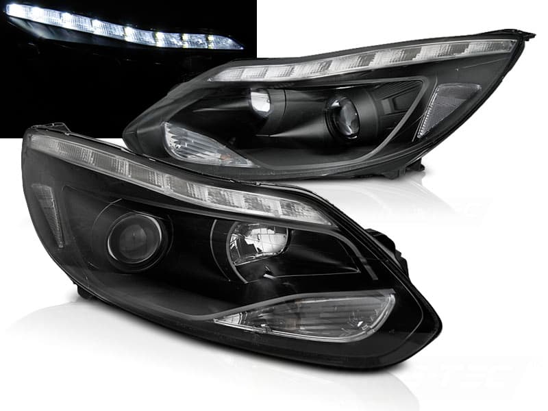 Predné svetlá Ford Focus III 11-14 LED Black