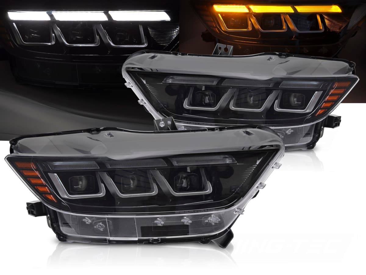 Predné Full LED svetlá Ford Mustang 14-17 DRL