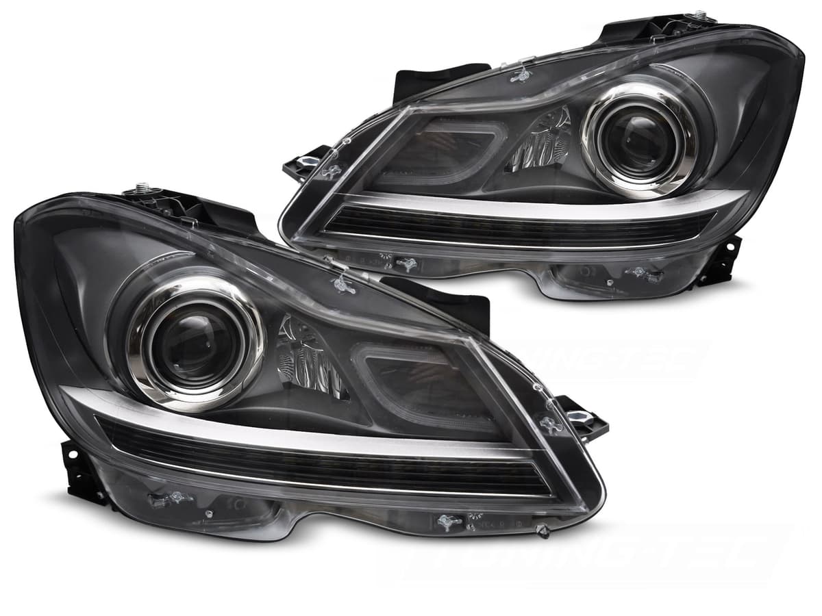 Predné svetlá Mercedes C trieda W204 11-14 XENON LOOK