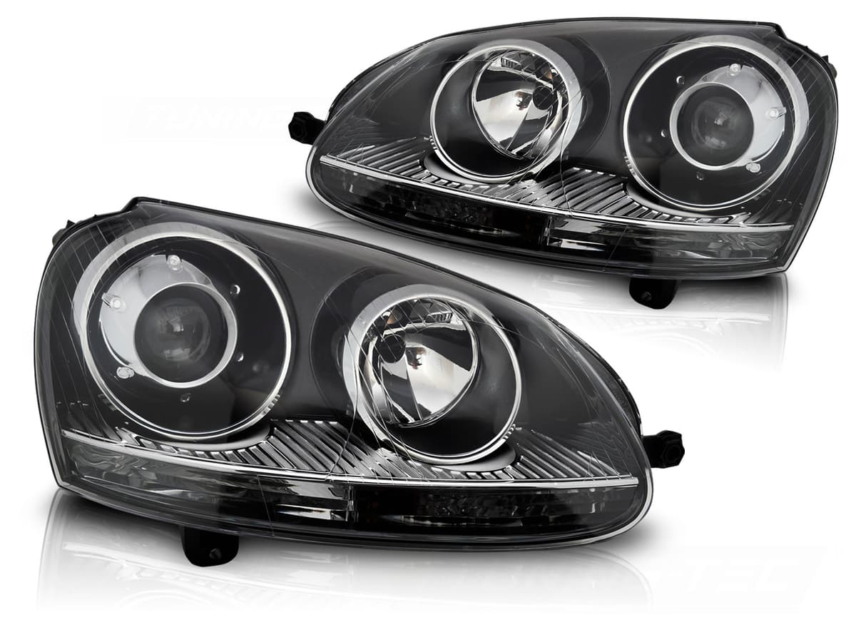 Predné svetlá Volkswagen Golf V 03-09 Black