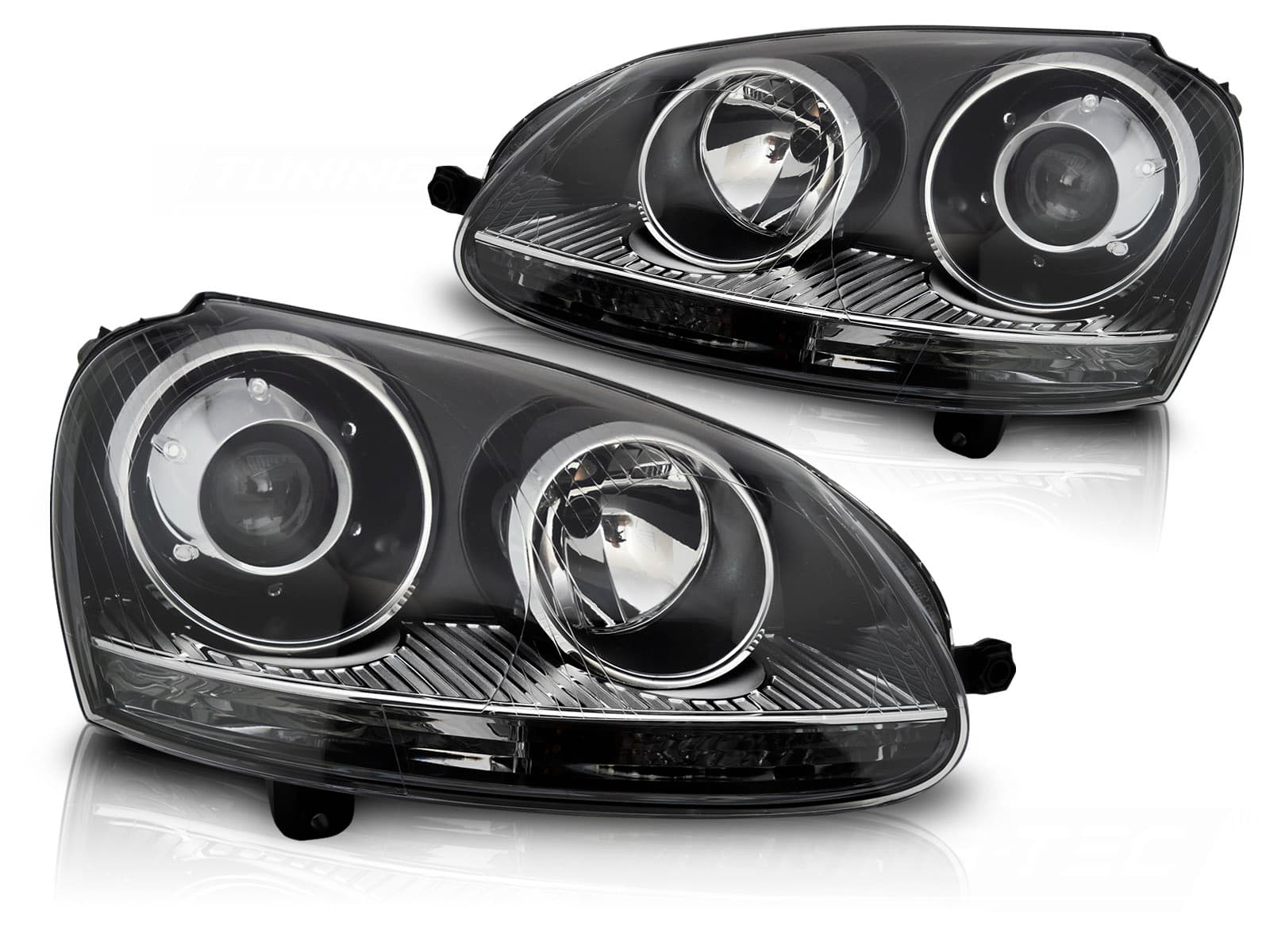 Predné svetlá Volkswagen Golf V 03-09 Black H7 / HID