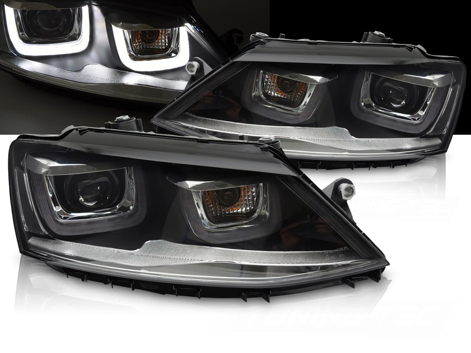 Predné svetlá Volkswagen Jetta VI 11-18 U-LED DRL