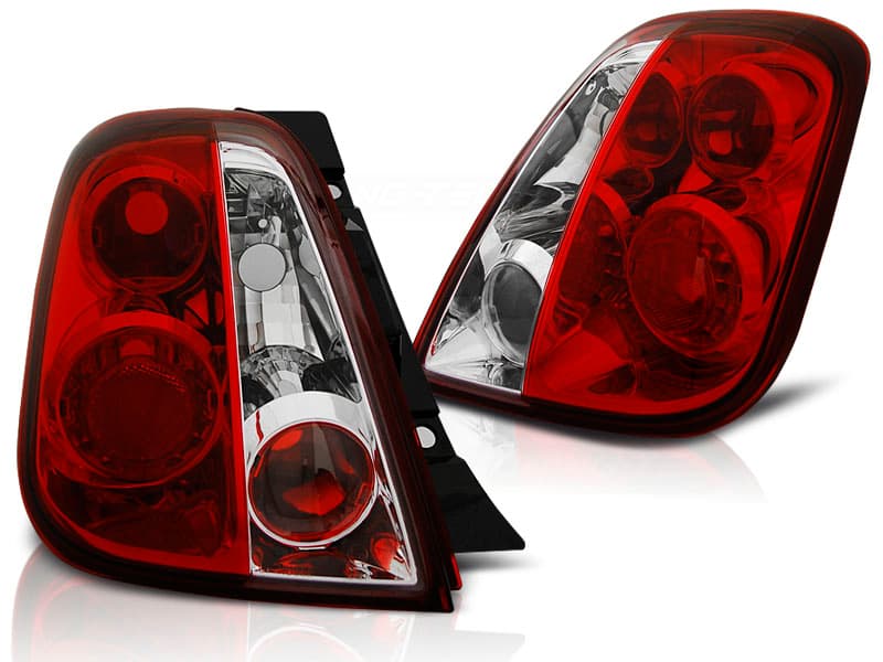 Zadné svetlá Fiat 500 07- Red White