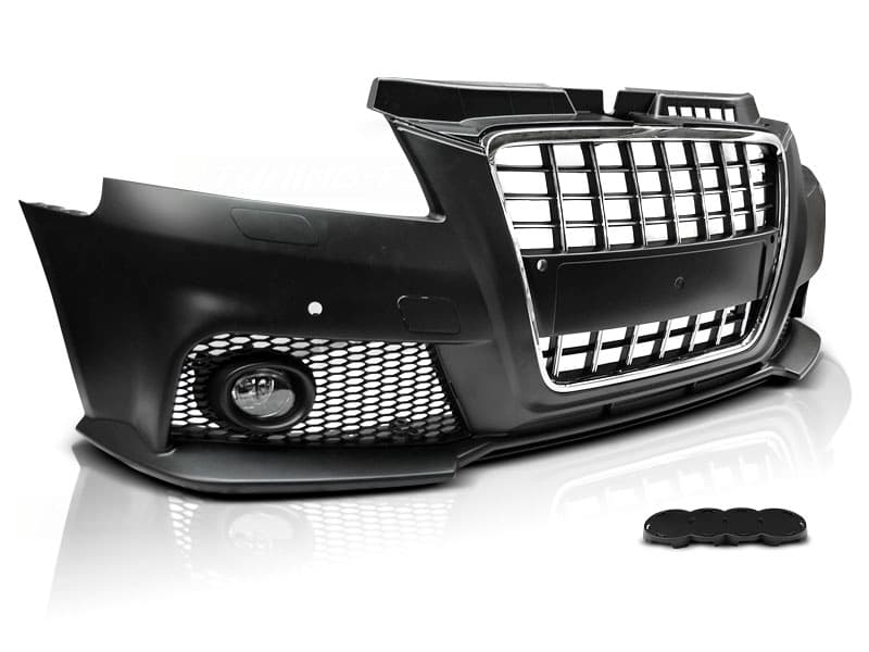 Predný nárazník Audi A3 8P 08-12 Sport Chrome Black PDC