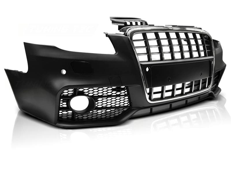 Predný nárazník Audi A4 B7 04-08 Sport Chrome Black PDC