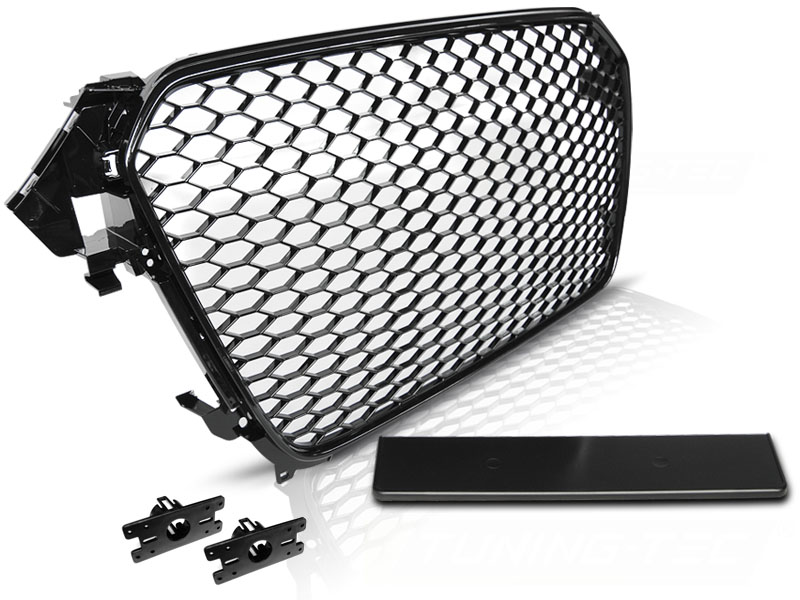 Predná maska Audi A4 B8 11-15 RS Style Glossy Black