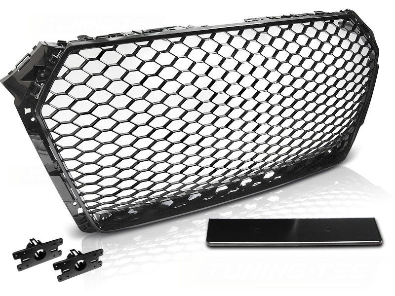 Predná maska Audi A4 B9 RS Style Glossy Black