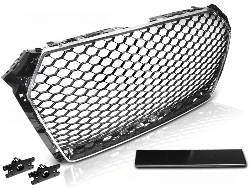 Predná maska Audi A4 B9 RS Style Black Chrome