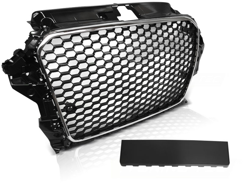 Predná maska Audi A3 8V 12-16 RS3 Style Black Chrome