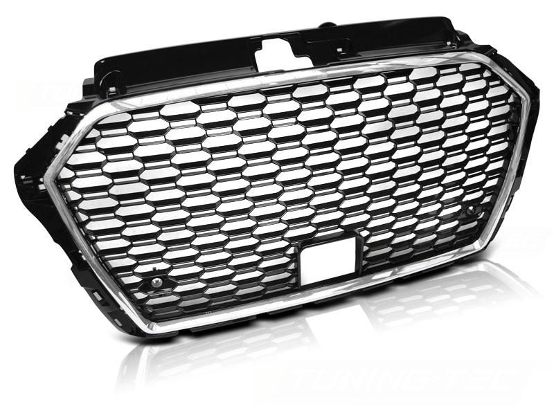 Predná maska Audi A3 8V 17- RS3 Style Black Chrome