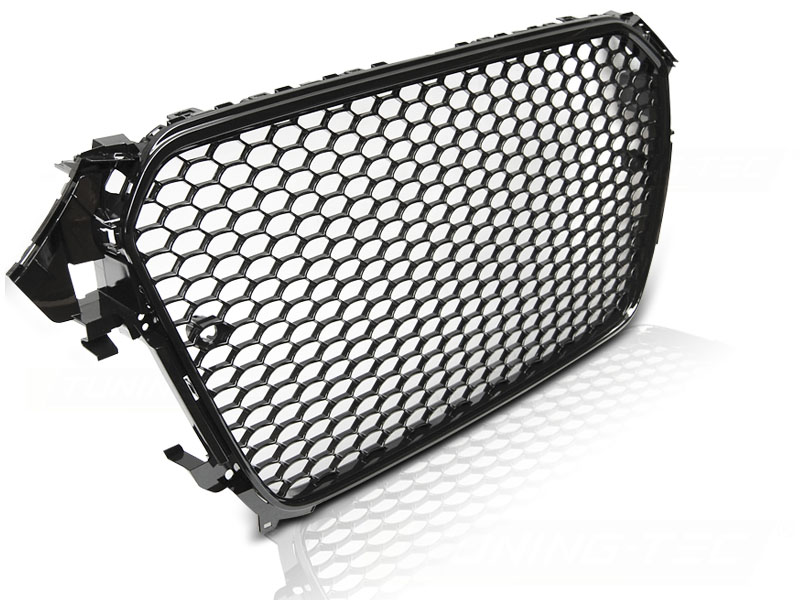 Predná maska Audi A4 B8 11-15 PDC Glossy Black