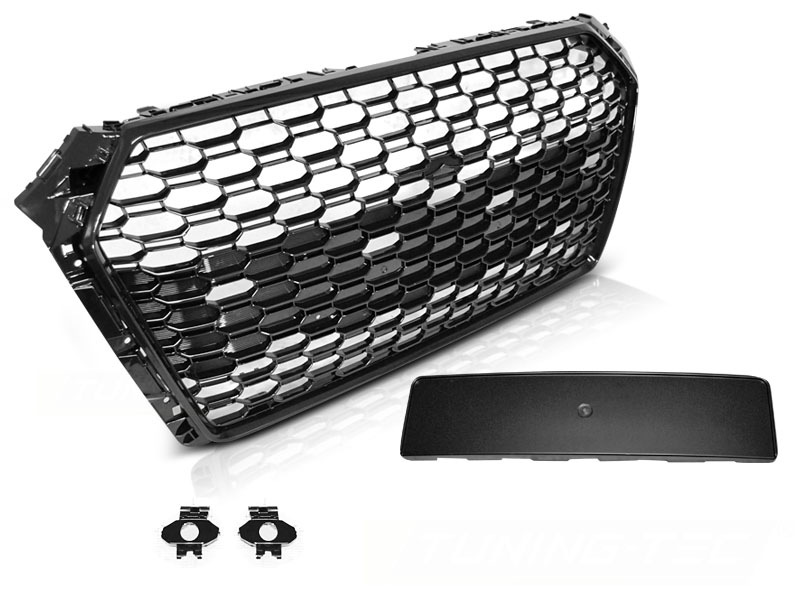 Predná maska RS4 Style Audi A4 B9 PDC Glossy Black