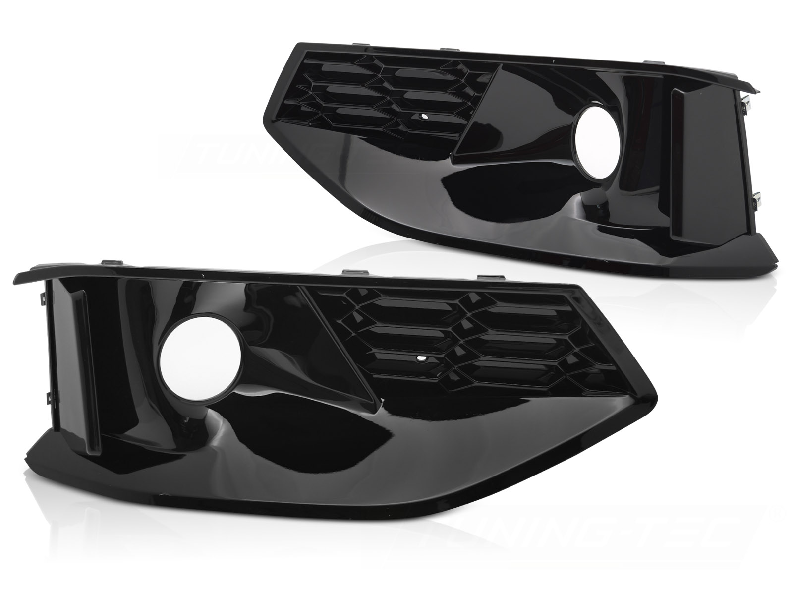 Mriežky nárazníka Audi A4 B9 20-24 ACC Glossy Black