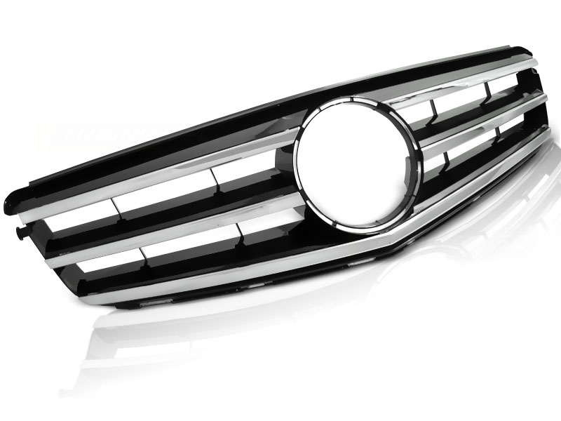 Predná maska Mercedes W204 07-14 Avantgarde - Black Chrome