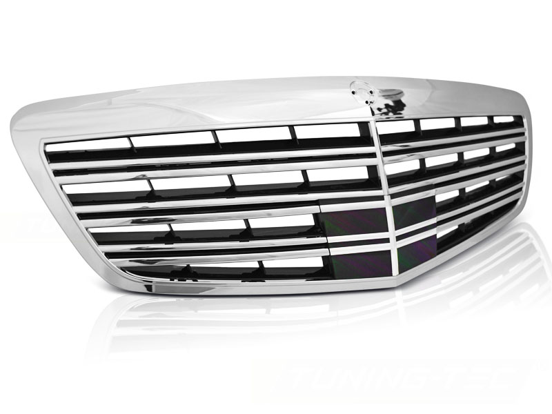Predná maska Mercedes W221 09-13 Black Chrome