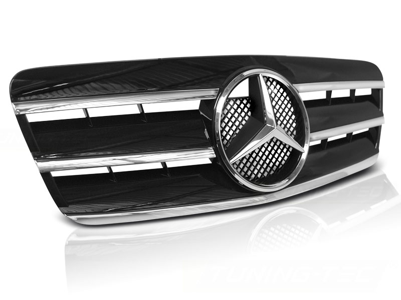 Predná maska Mercedes CLK W208 96-02 Black Chrome