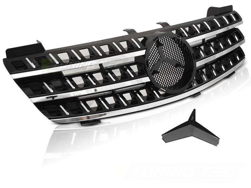 Predná maska Mercedes ML W164 05-08 Black Chrome