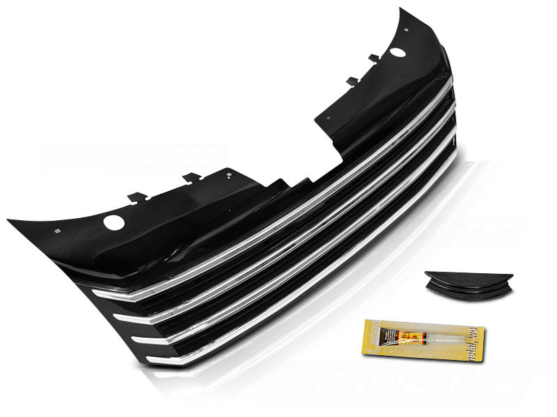 Predná maska VW Passat B7 10-14 Black Chrome