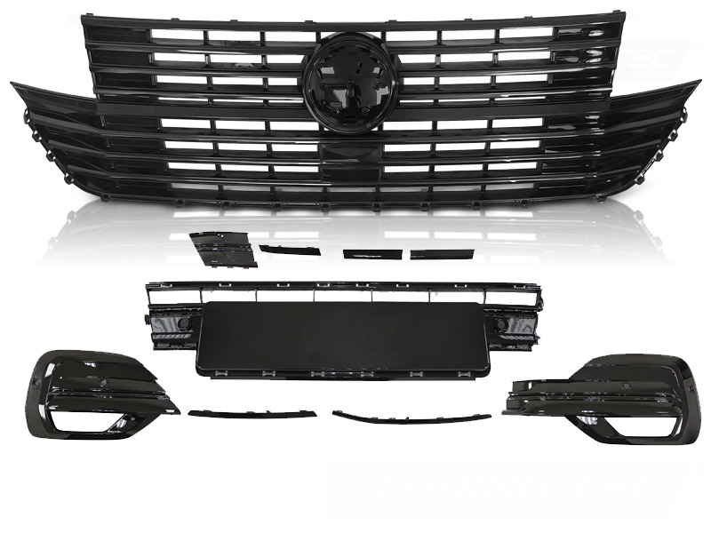 Predná maska VW T6.1 W Logo Base Glossy Black